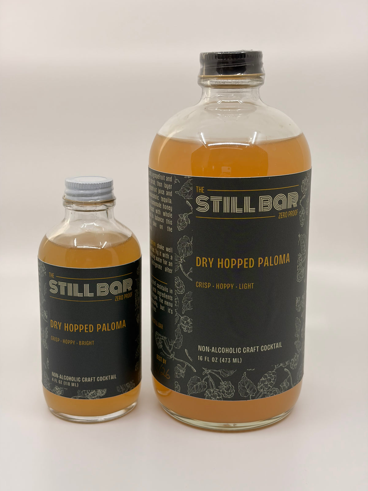 Dry Hopped Paloma non-alcoholic cocktail bottle by The Still Bar